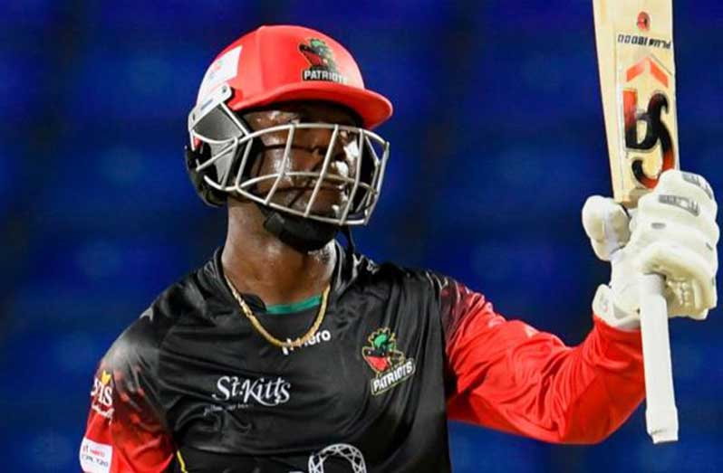 St. Kitts and Nevis Patriots batsman Sherfane Rutherford
