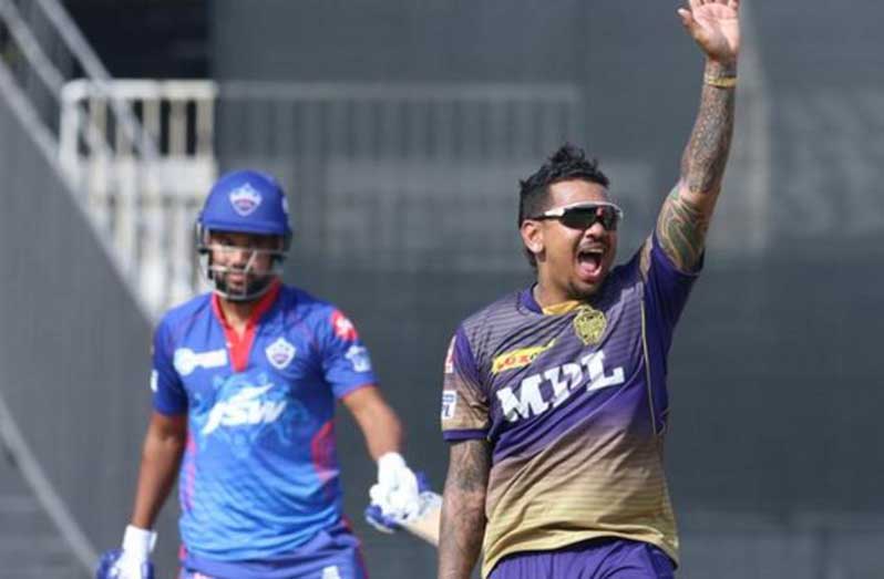 Sunil Narine also took 2-18 with the ball and struck  a 10-ball  21–run  cameo.