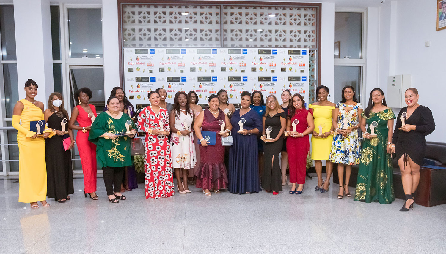 Twenty of the 25 outstanding women who were honoured last Saturday