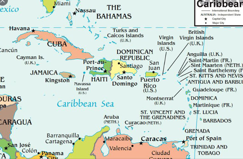 (Photo courtesy of Caribbean Islands Map and Satellite Image)