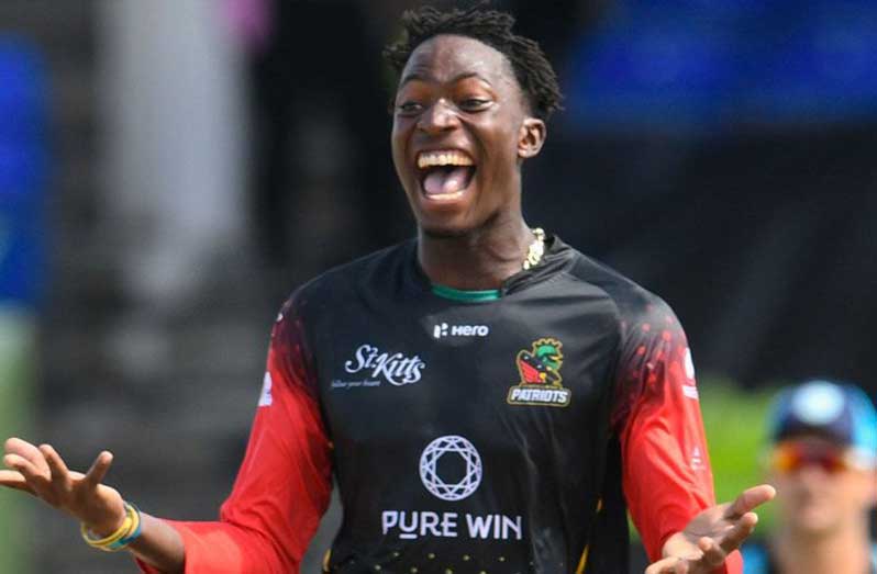Dominic Drakes played a crucial role for St Kitts & Nevis Patriots in their successful CPL 2021 T20 campaign. (CPL T20 via Getty Images)
