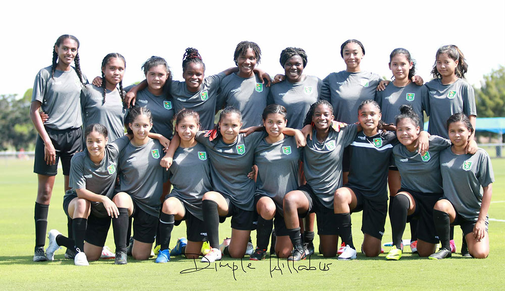 The Lady Jags at the CONCACAF U-17 Championship Qualifiers (Photo compliments: Dimple Willabus)