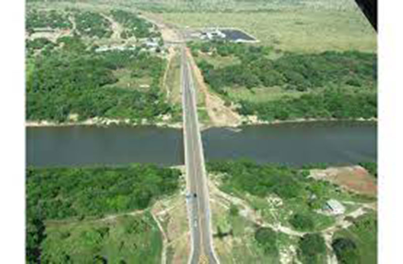 The Takutu Bridge linking Guyana and Brazil