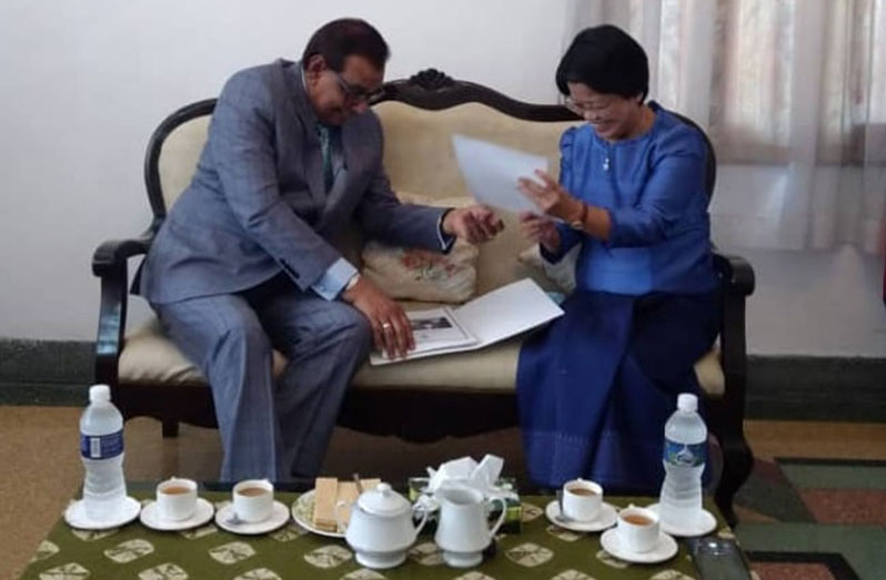 Ambassador Halim Majeed with Ambassador Ban Borom
