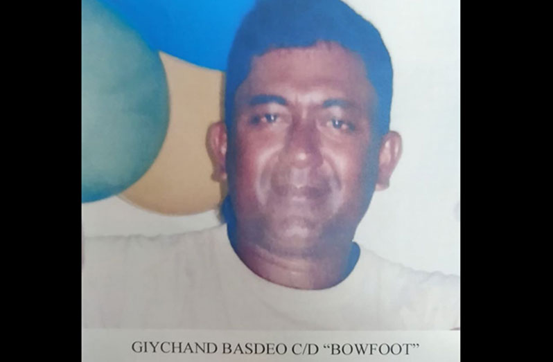 WANTED: Giychand Basdeo, called ‘Bowfoot’