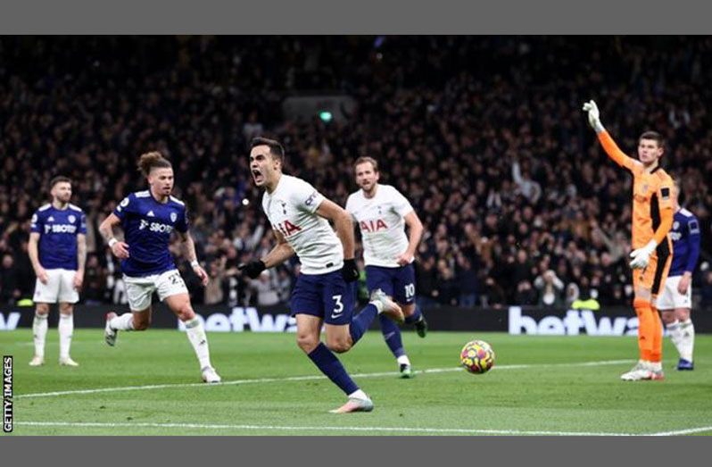 Sergio Reguilon scored the winner to give Antonio Conte his first Premier League victory as Spurs’ boss