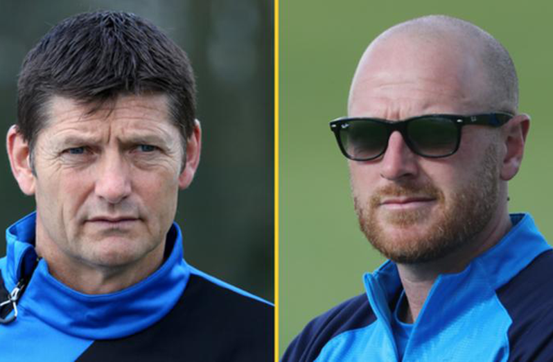 Martyn Moxon (left) and Andrew Gale were both criticised by Azeem Rafiq when the former Yorkshire player spoke to MPs.