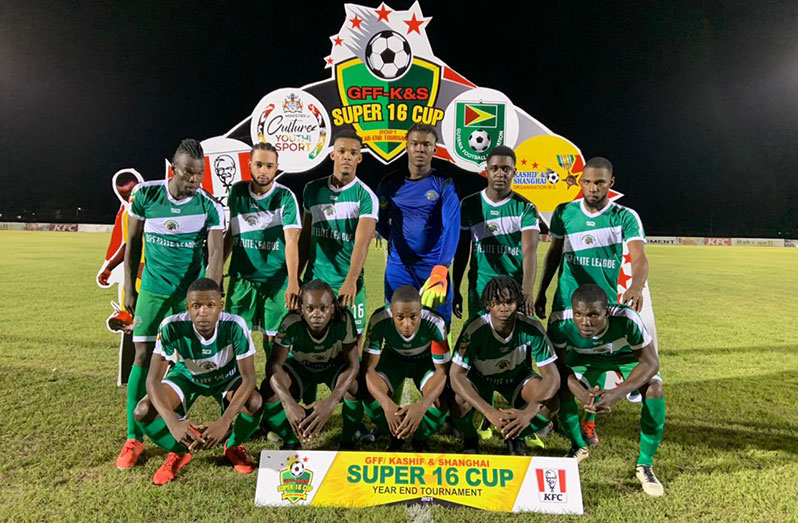 Den Amstel FC following their 1 – 0 win over Santos FC
