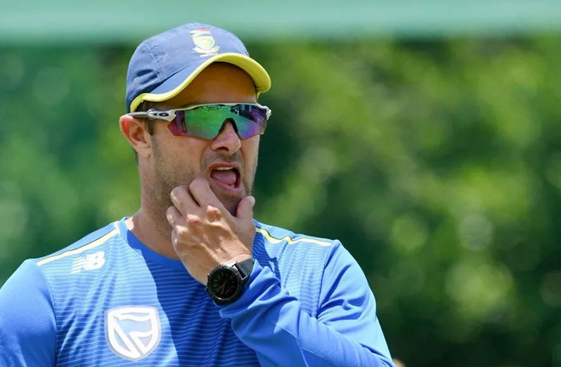 Mark Boucher will stay in his role as South Africa head coach while the disciplinary hearing plays out (Getty Images)