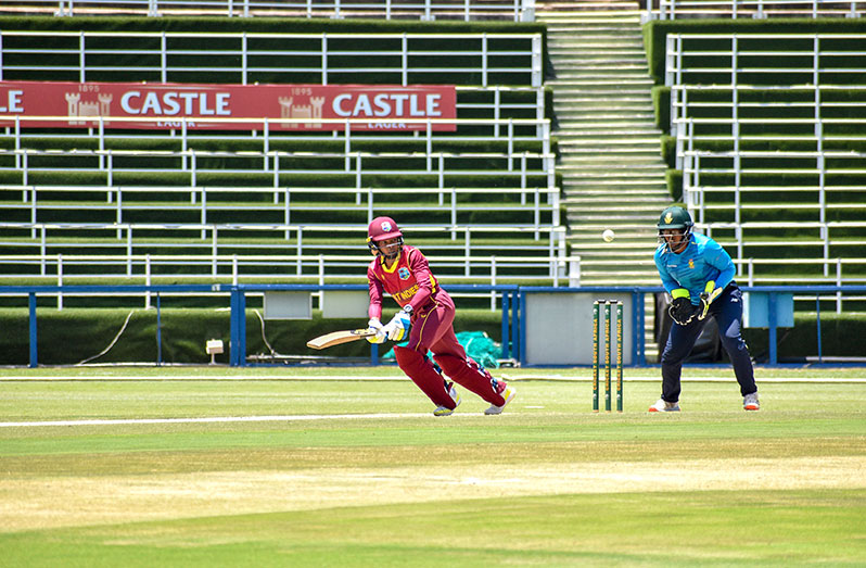Shemaine Campbell during her top score of 42 (Photo: CWI)