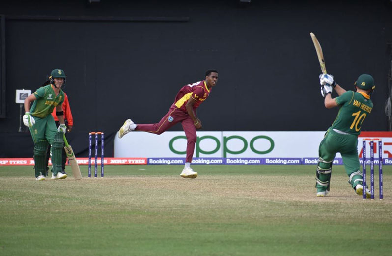 McKenny Clarke took 3-34 in five overs for the West Indies Under-19s