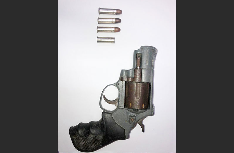 A .38 Taurus revolver that was recently seized by the GPF