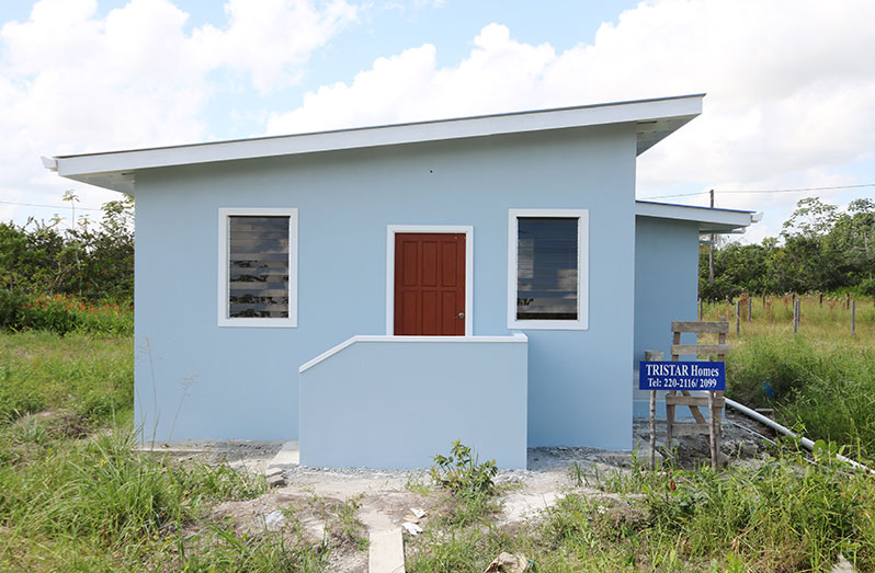 One of the core homes which is being constructed on the West Bank of Demerara