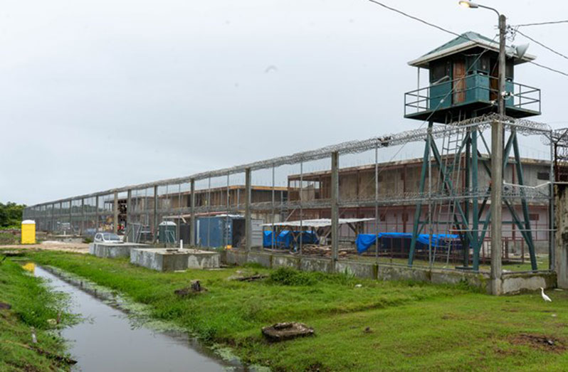 Ongoing construction of the Lusignan Prison