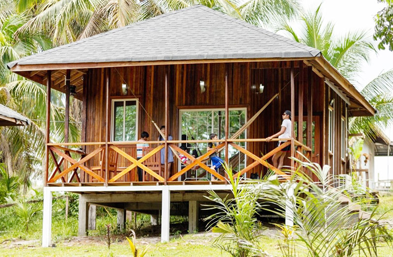 One of the nature cabins at at Wayne’s World and Oasis (Tourism Guyana photo)