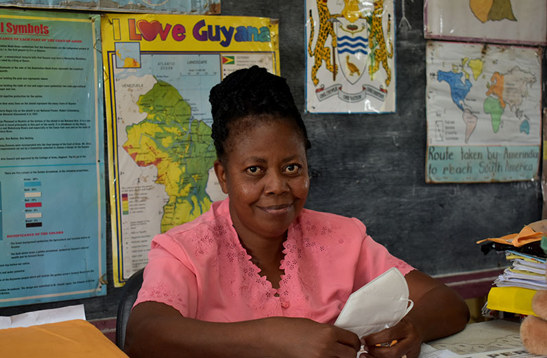 Headmistress of Baracara Primary School, Walterine Amsterdam (Carl Croker Photos)