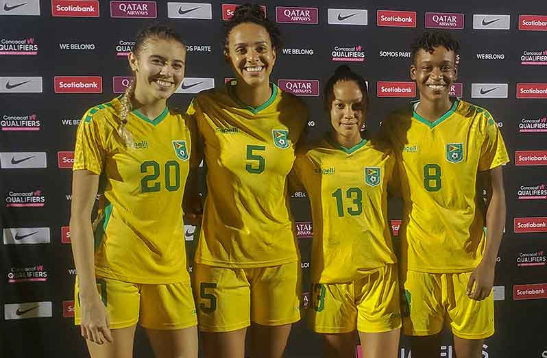 Goalscorers Brianne Desa, Sydney Cummings, Annalisa Vincent and Shanice Alfred