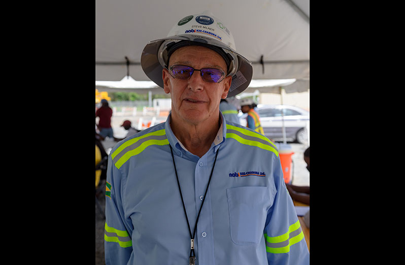 NABI/KCL Oilfield Construction Services Guyana, Project Manager, Steve Milner (Delano Williams photo)