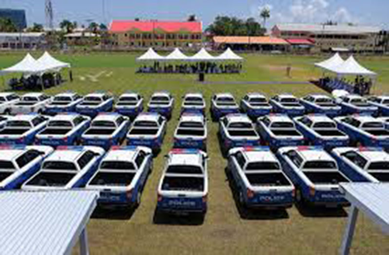 The Guyana Police Force had benefitted from 50 pickups last year
