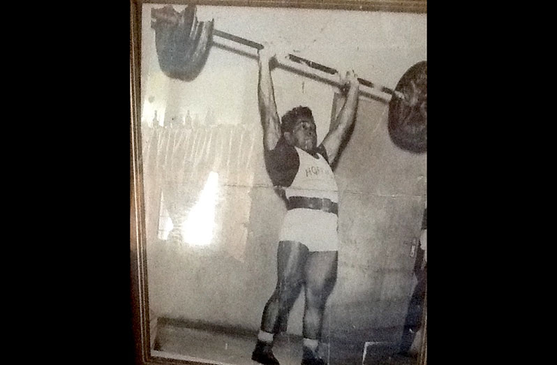 Martin Dias during his heyday as a weightlifter