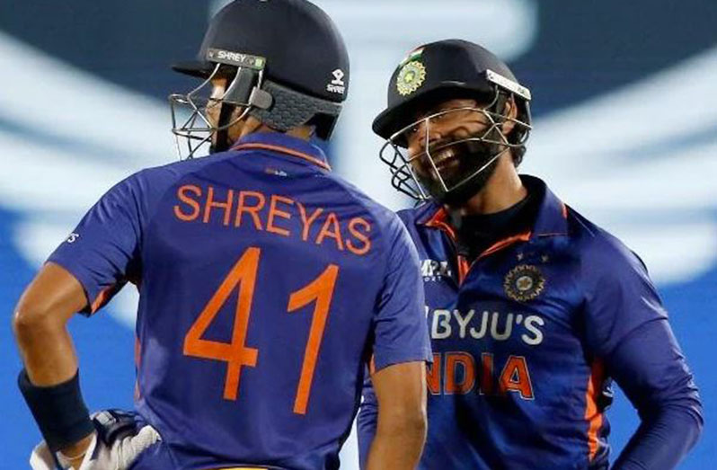 Shreyas Iyer and Ravindra Jadeja guide India home in the 2nd T20I. (Photo: @ICC)