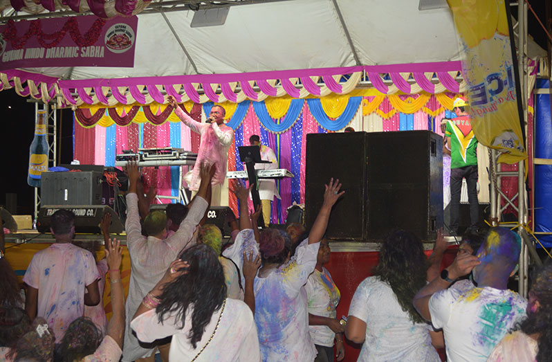 While there were performances on stage, some in the crowd put on their own performances, much to the amusement of others