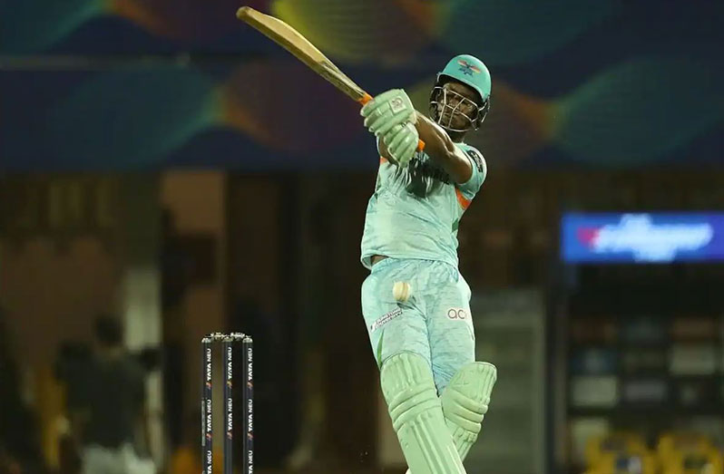 Evin Lewis smashed an unbeaten 55 to propel Lucknow Super Giants to victory