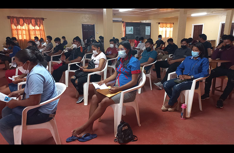 The Community Service Officers participating in the training exercise (GWI photo)