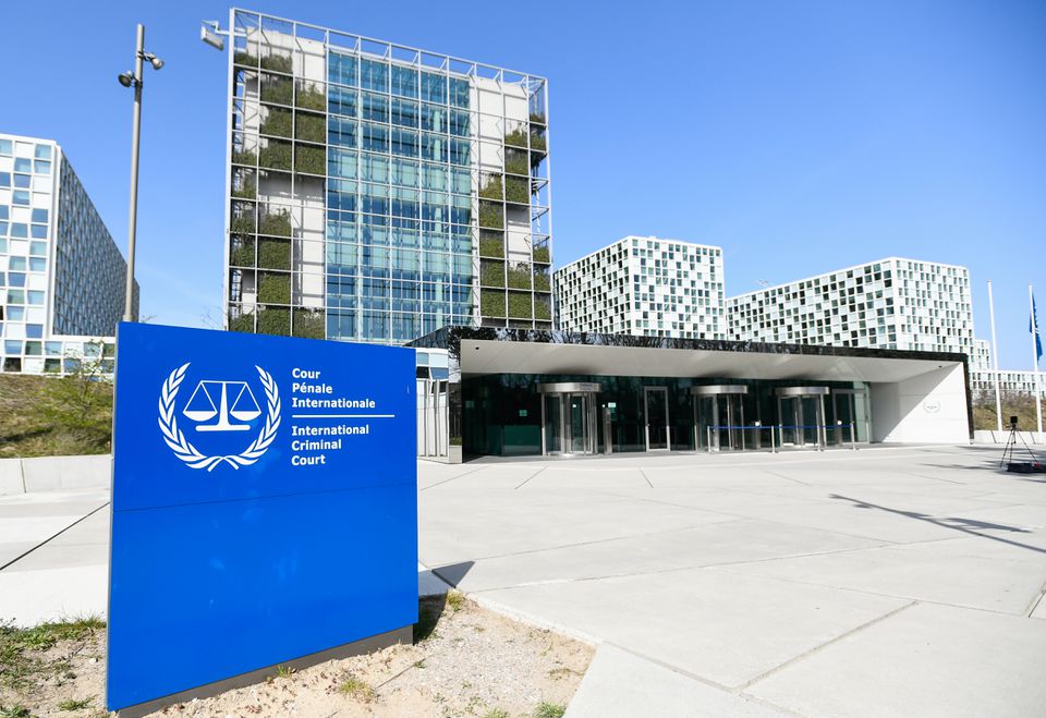 An exterior view of the International Criminal Court in the Hague, Netherlands, March 31, 2021. REUTERS/Piroschka van de Wouw