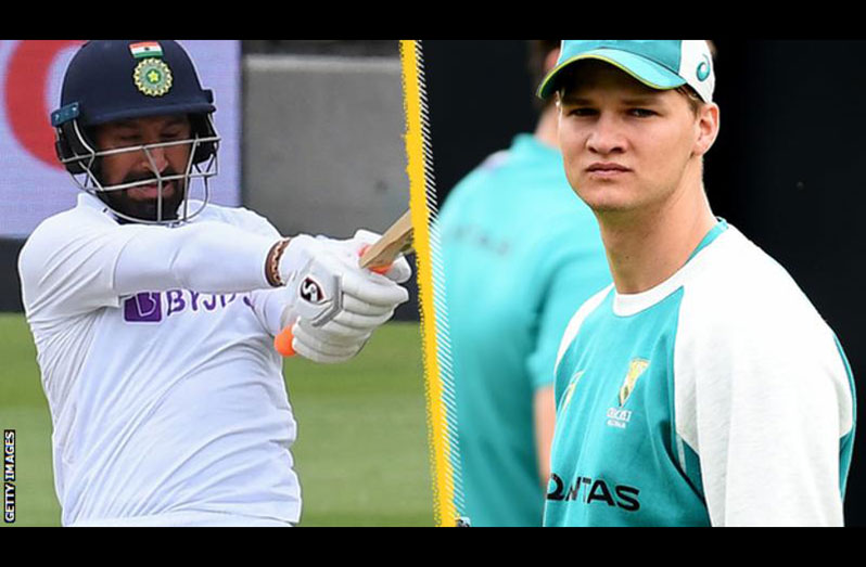 Cheteshwar Pujara (left) has previously featured for three other counties while Josh Phillipe has played second-team cricket for Durham.