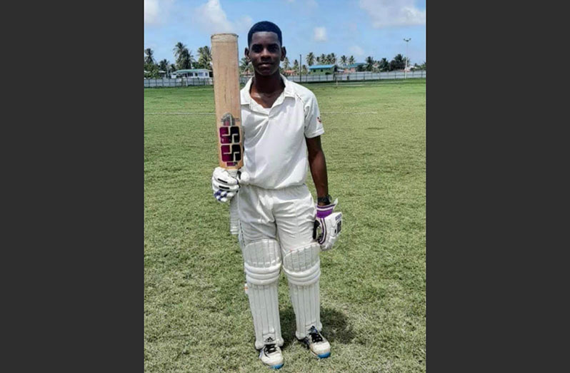 Berbice Under-15 player Adrian Hetmyer