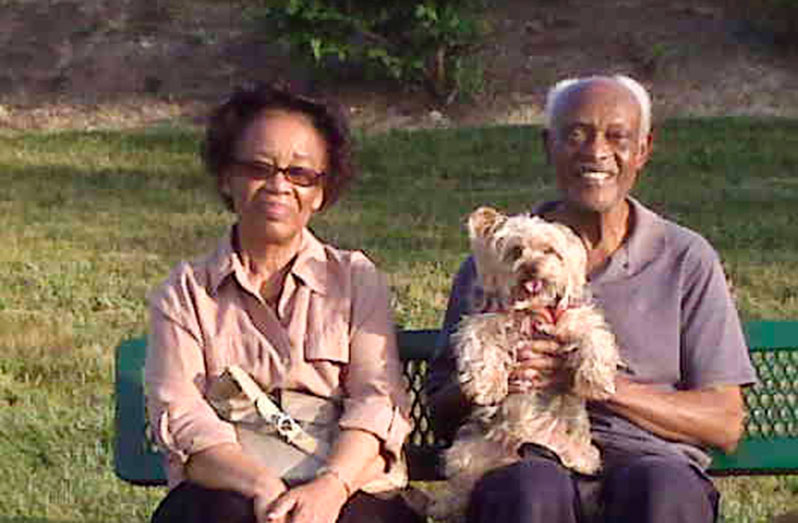 Auntie Pat and Uncle Francis with Mr. Max in the Park  during our happy days together