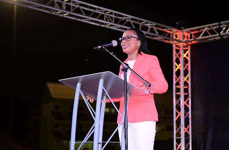 Hon. Oneidge Walrond, Minister of Tourism, Industry and Commerce
