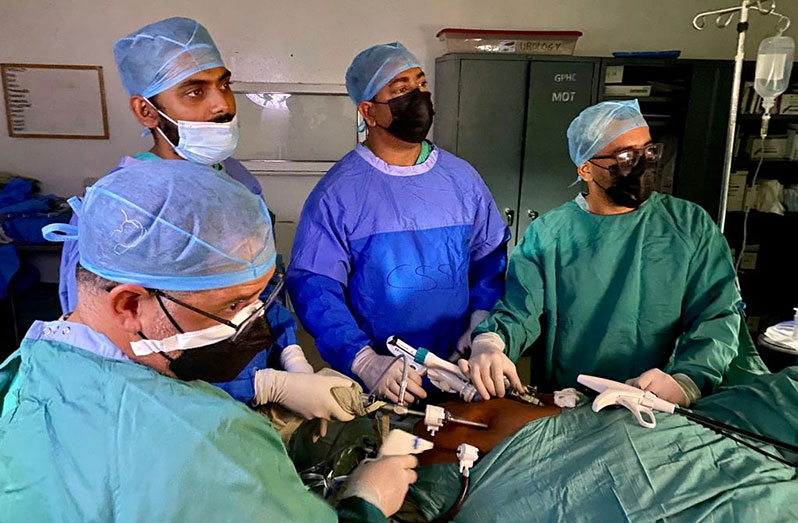 The team who performed the surgery