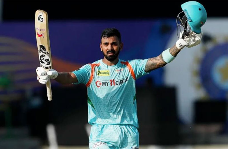 KL Rahul hit his second IPL ton against Mumbai Indians, this one a 60-ball 103* (BCCI photo)