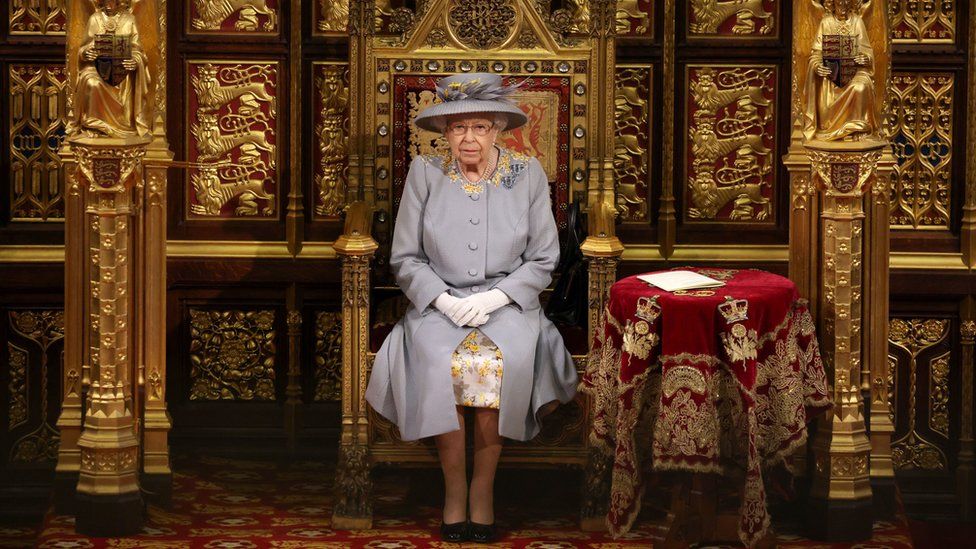 The Queen, seen at last year's State Opening of Parliament, will miss it for the first time in 59 years (Photo credited to Chris Jackson, retrieved from BBC)