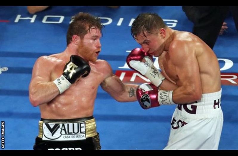 Alvarez (left) has won 57 of his 61 fights, while Golovkin has won 42 of 44