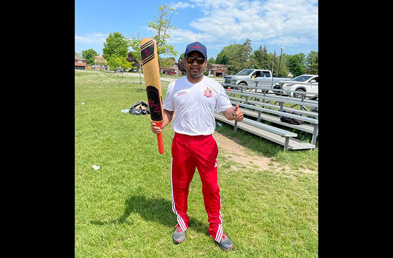Azib Ali Hanif blasted 12 sixes and two fours in his unbeaten 106