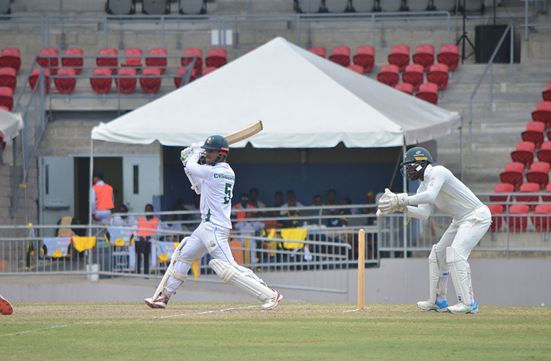 Tagenarine Chanderpaul continued his sublime form with a masterful 184 against Jamaica Scorpions (Photo: News Room)