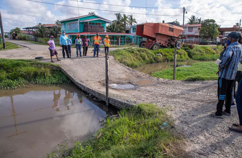 This collapsed bridge in Cane Grove will undergo emergency works