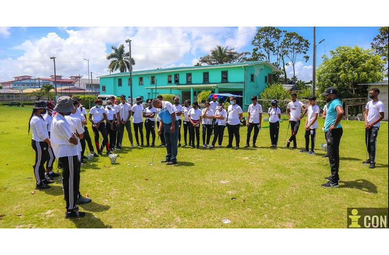 Students and teachers at the GGF Academy during their recent CSEC PE Exams