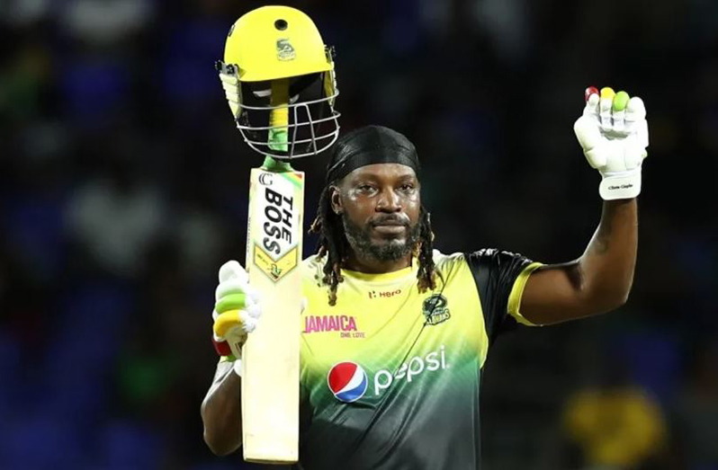 Chris Gayle is the second-highest run-getter in the history of the CPL  •  (CPL T20 via Getty Images)