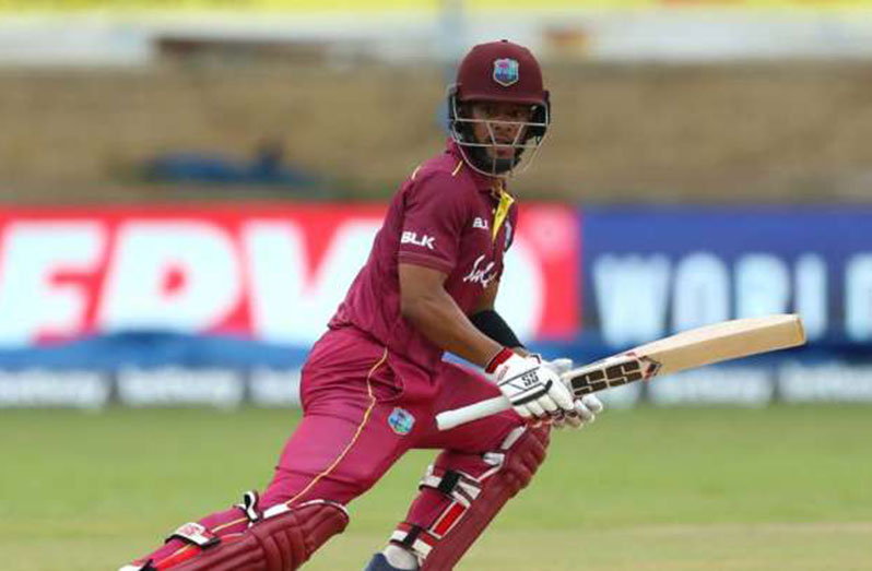 Sahi Hope’s 12th ODIcentury in the series opener against Pakistan made him fourth on the all-time West Indies list of century-makers.