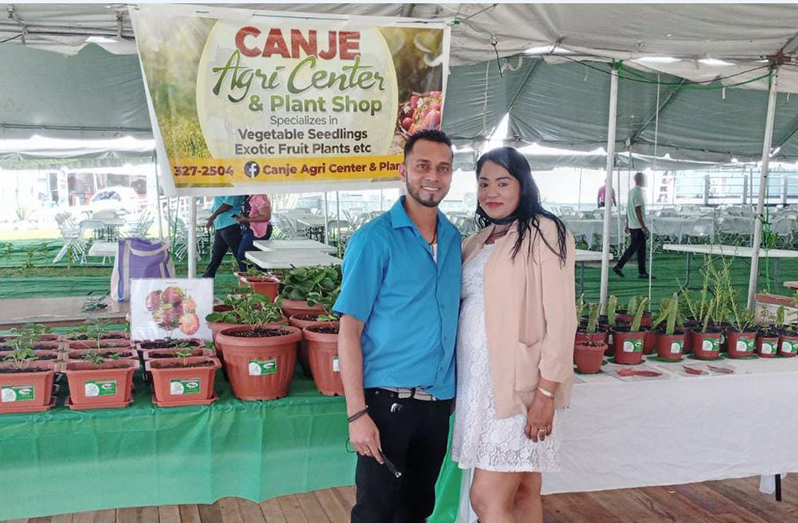 Junior Cedric Bascom and Satya Bascom at the Agri-Investment Forum and Expo