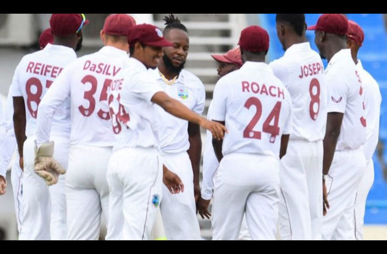 West Indies bowlers had an excellent day in the field (Photo: CWI Media)