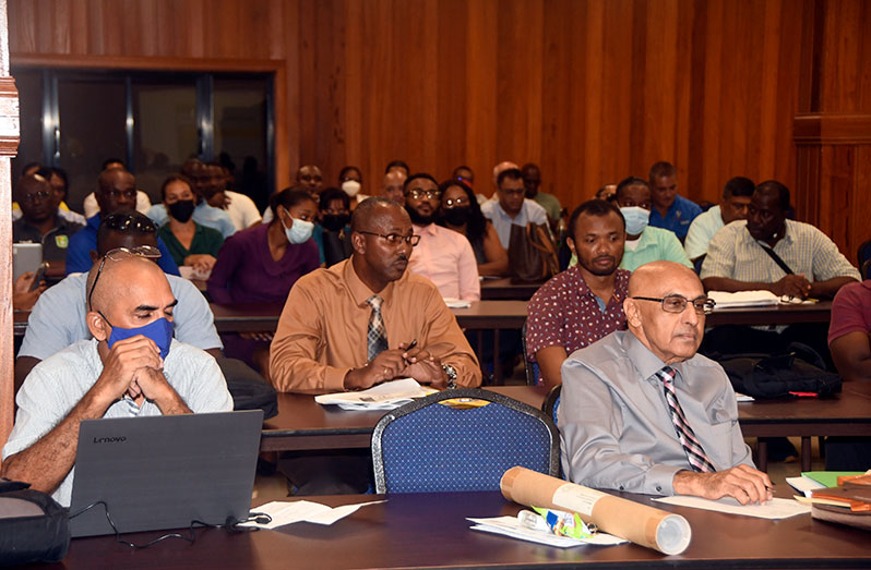 President of the GOA, Kalam Juman-Yassin during Thursday’s deliberation of the new constitution (Adrian Narine photo)