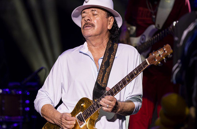 Carlos Santana said he "forgot to eat and drink water" (Photo credit: GETTY IMAGES)