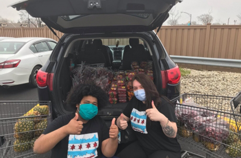 To improve food security within their communities during COVID-19, one Indigenous youth group in Chicago provided community members with gardening boxes to plants vegetables at home. (Chi-Nations Youth Council photos)