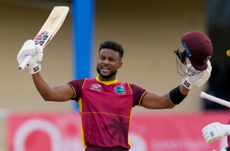 Shai Hope becomes the fourth WI batsman and  10TH player to score a century in their 100th ODI