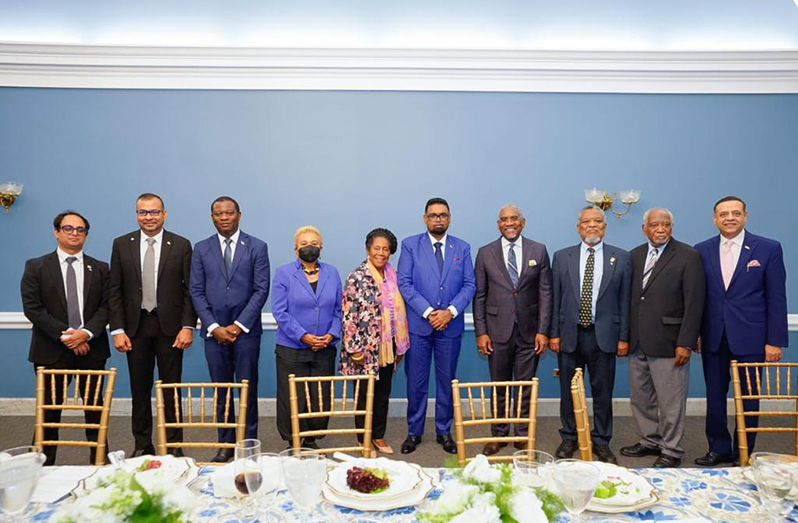 President Ali and members of his government  with representatives of the Black Caucus (Office of the President photo)